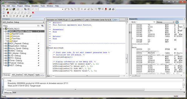 IAR debug screen (click for full-size)